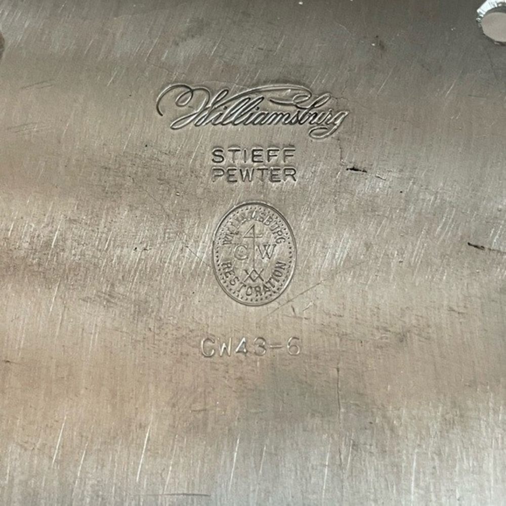 Stieff Pewter Sundial Williamsburg Restoration CW43-6 Colonial Silver Original - Picture 5 of 5